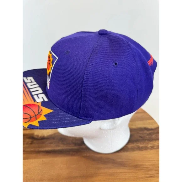 Phoenix Suns Swingman Hat Cap Mitchell & Ness Hardwood Classic Snapback Mauve - Picture 3 of 14